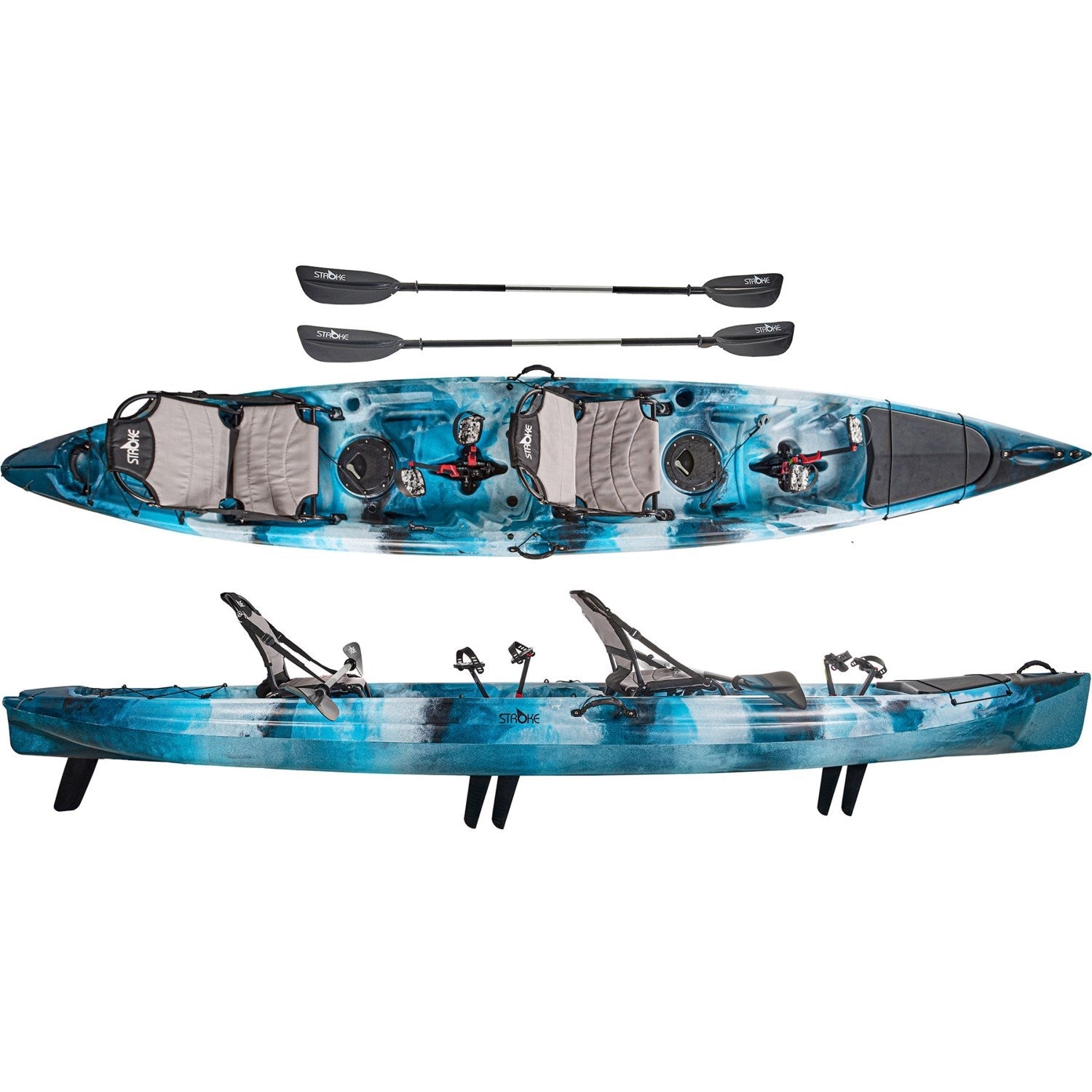 kayak tandem pedal Stroke Paradise Tandem Blue
